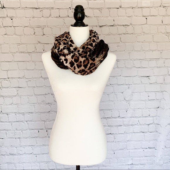 Aldo Leopard Print Infinity Scarf - Picture 2 of 4